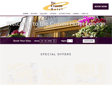 Tablet Screenshot of cravenhotel.com